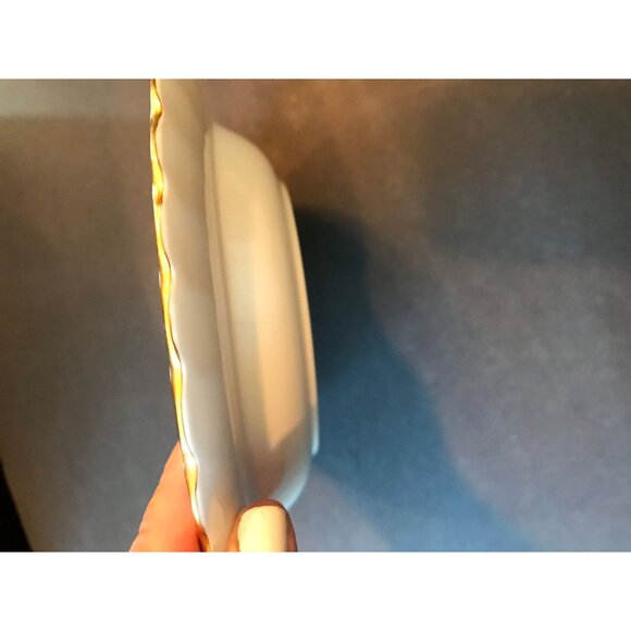 Vintage Spode Midas Bone China England 8 1/4" Rimed Soup Bowl Y8157 Gold Rib - Picture 2 of 6